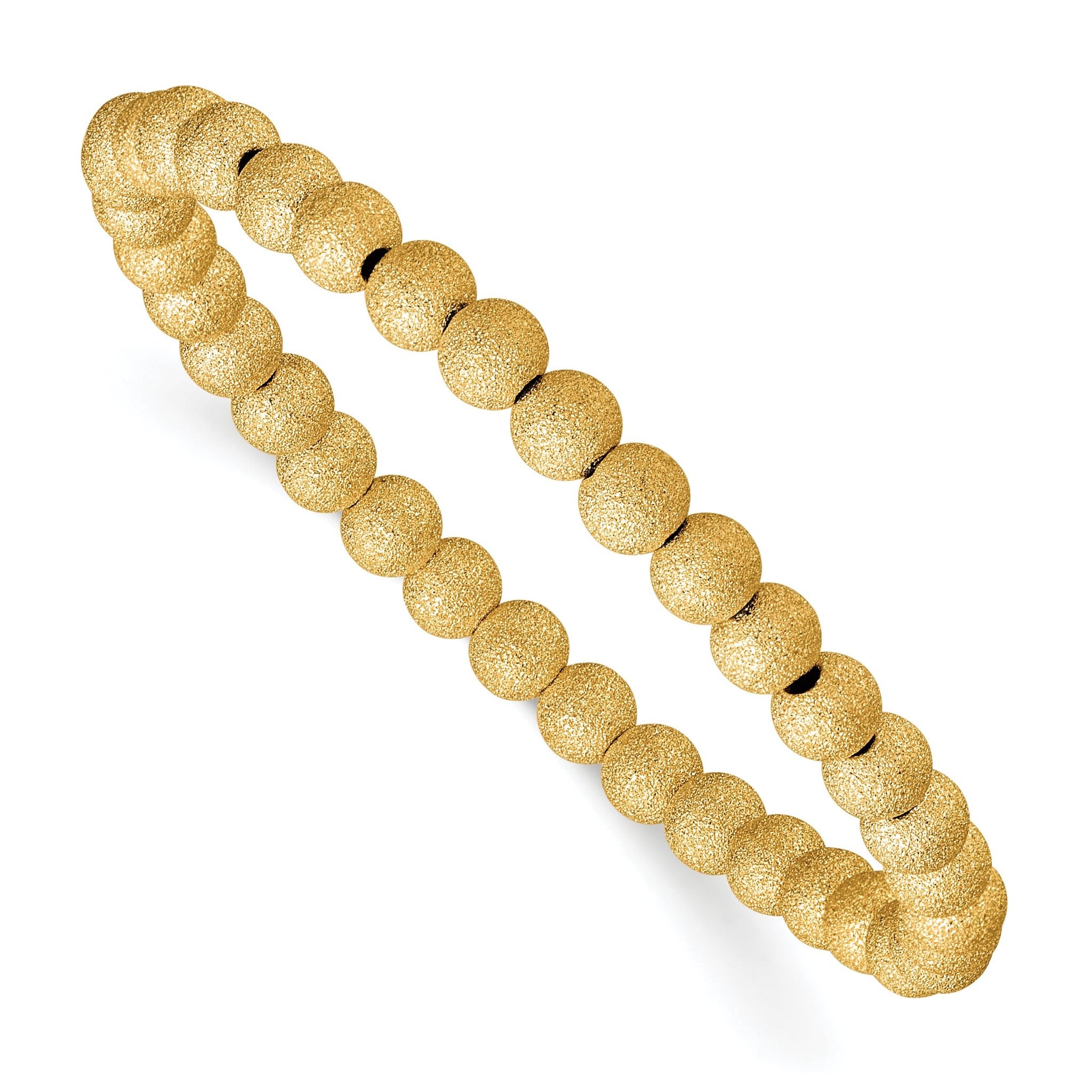 1/20 14K Gold Filled Stardust 5.0mm Stretch Bracelet Main image