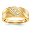 14k 1/6 carat Lab Grown Diamond VS/SI+ G+ Three Stone Complete Men's Ring