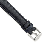 Navy Glove Leather Watch Band with Panerai-Style Buckle, 19mm