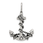 Sophia Jewelers Sterling Silver 925 Men's Antiqued Anchor Pendant