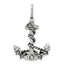 Sophia Jewelers Sterling Silver 925 Men's Antiqued Anchor Pendant