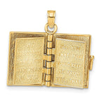 14K 3-D w/ Moveable Pages Prayer Of Jabez Book Charm