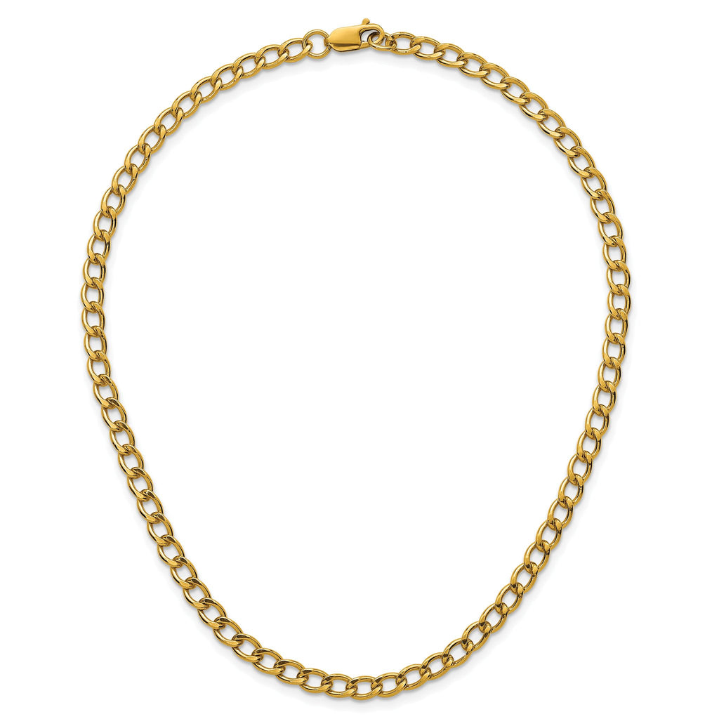 Curb Chain Necklace in 14/20 Gold Filled, 5.25mm