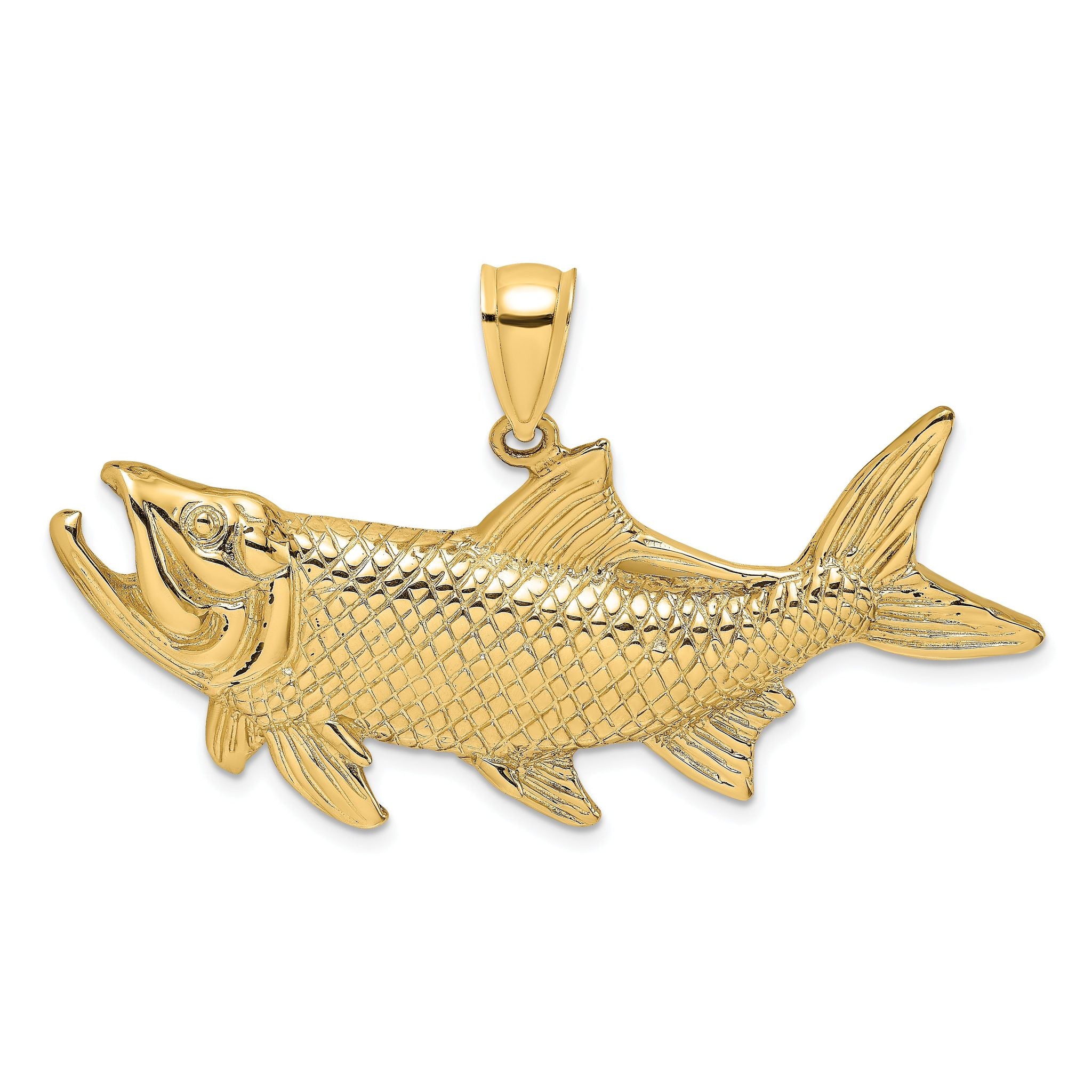14K Tarpon Fish w/Open Mouth Charm Main image
