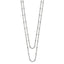 Two-Strand Beaded Necklace in Stainless Steel