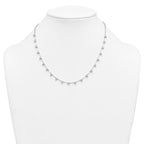 14k White Gold 2 1/8 carat Lab Grown Diamond VS+ F+ Complete 18 inch Fashion Tennis Necklace