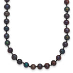14k 4-5mm Black Near-Round Freshwater Cultured Pearl 7.5 inch Bracelet