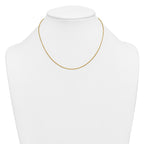 14K Gold Filled Round Venetian Box Chain Necklace in 1.2mm Width
