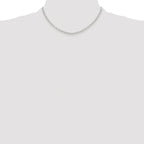 Polished Paperclip Chain Necklace in Sterling Silver
