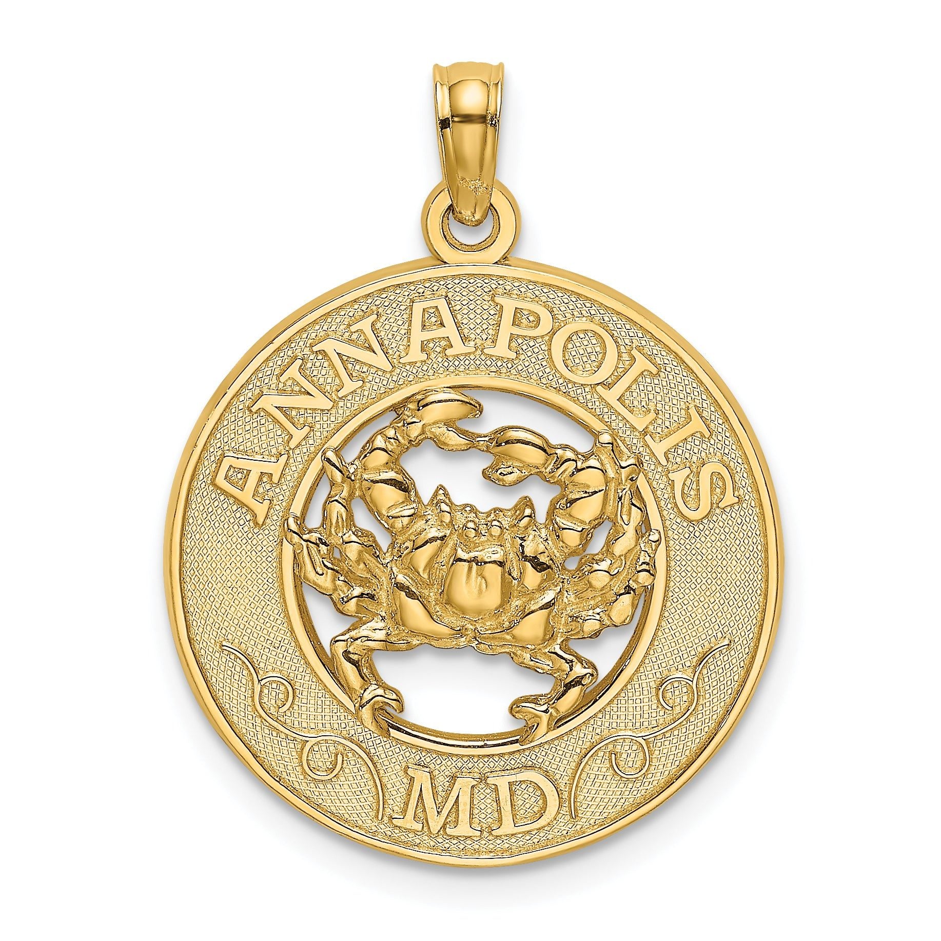 14K ANNAPOLIS MD Crab Charm Main image