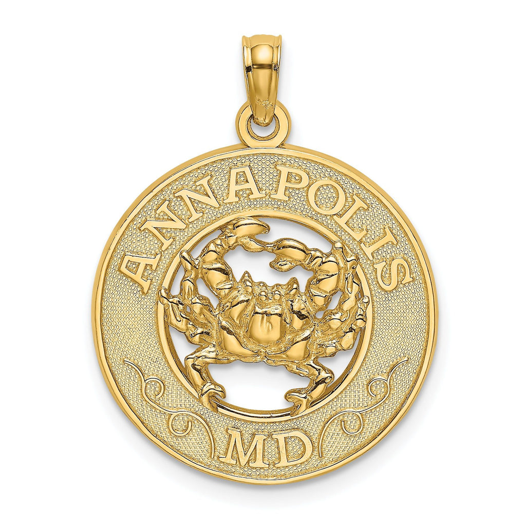 14K ANNAPOLIS MD Crab Charm