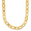 14K Polished Fancy Oval Link Necklace