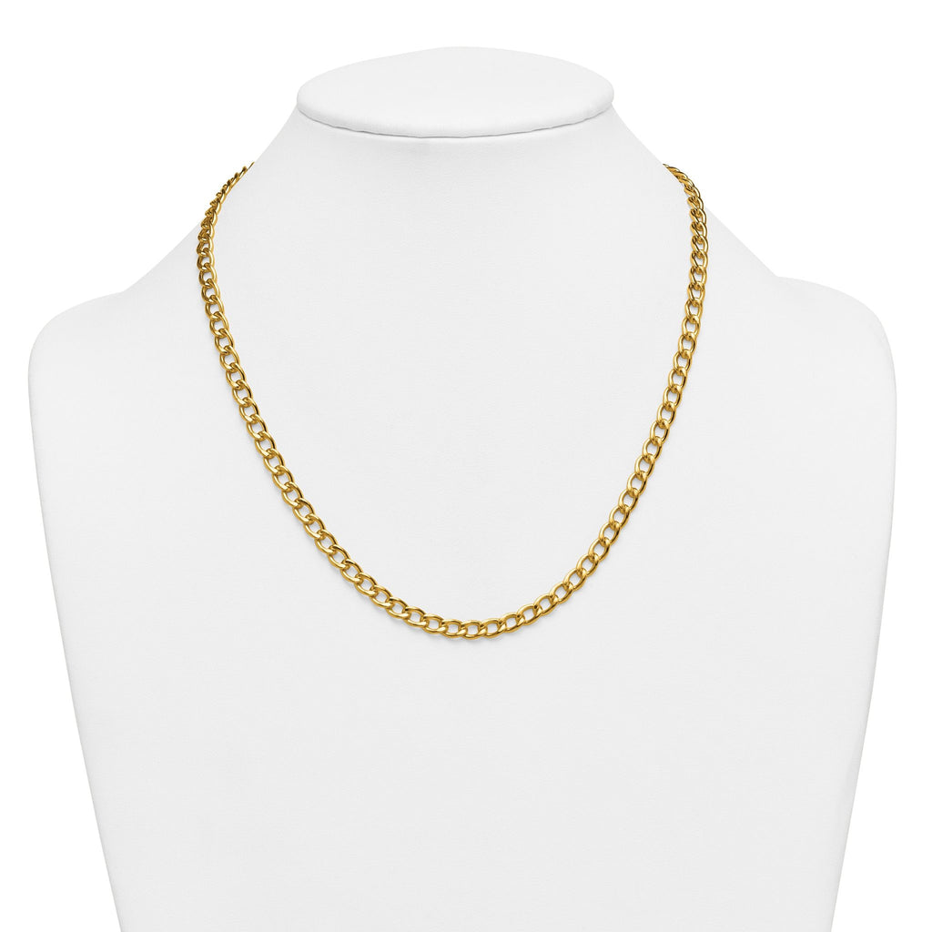 Curb Chain Necklace in 14/20 Gold Filled, 5.25mm