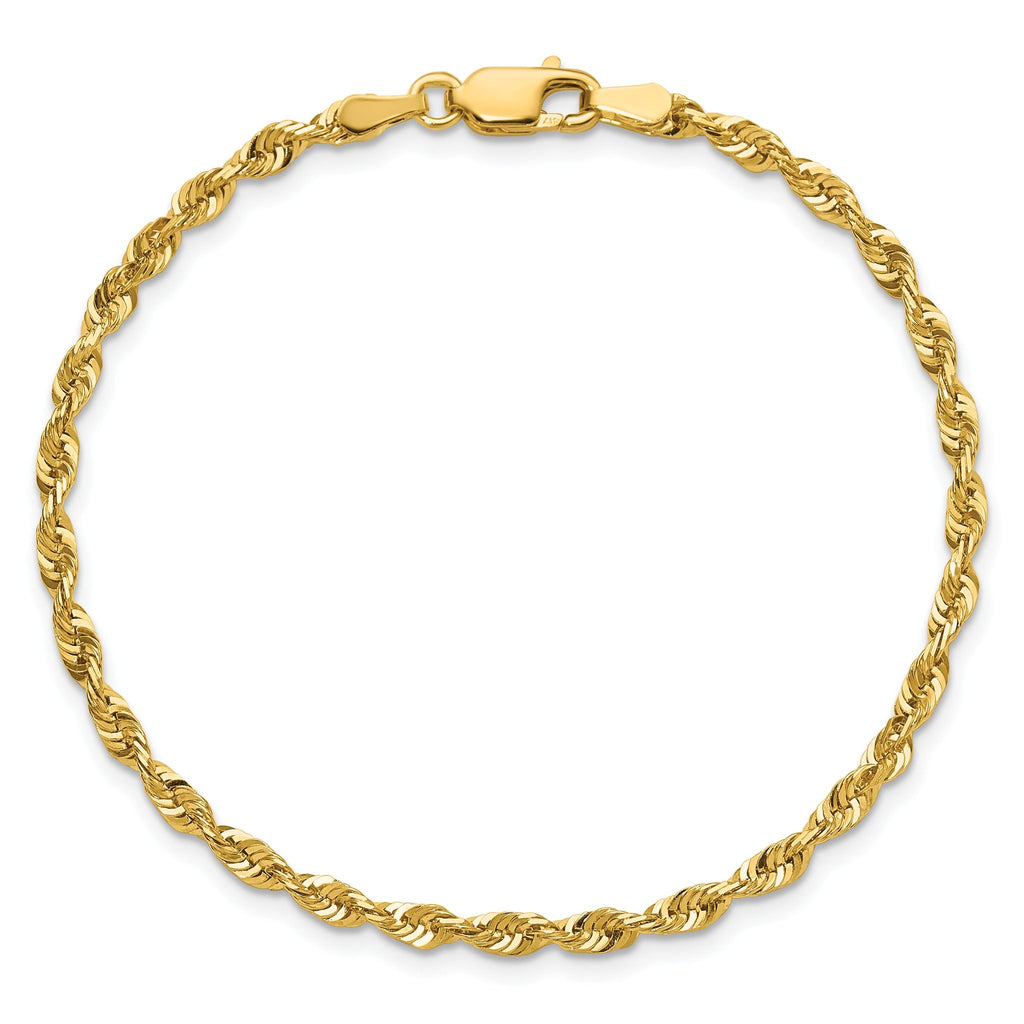 Diamond-Cut Rope Chain in 10K Yellow Gold, 2.75mm