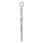 Sterling Silver 925 Polished Latin Cross Pendant with Anti-Tarnish Finish