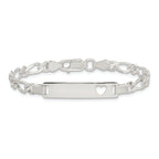 Sterling Silver Baby ID 6 IN Bracelet