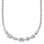 14k White Gold 2 1/8 carat Lab Grown Diamond VS+ F+ Complete 18.5 inch Fashion Tennis Necklace