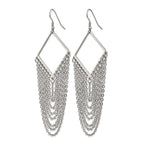 Stainless Steel Polished Drop Dangle Earrings for Women