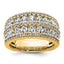 14k 2 1/5 carat Lab Grown Diamond VS+ F+ Complete Fashion Band