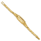 10k 15x31mm Champagne Dial Rectangular Face 7 inch Nugget Watch