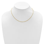 1.5mm 10K Yellow Gold Spiga Wheat Chain