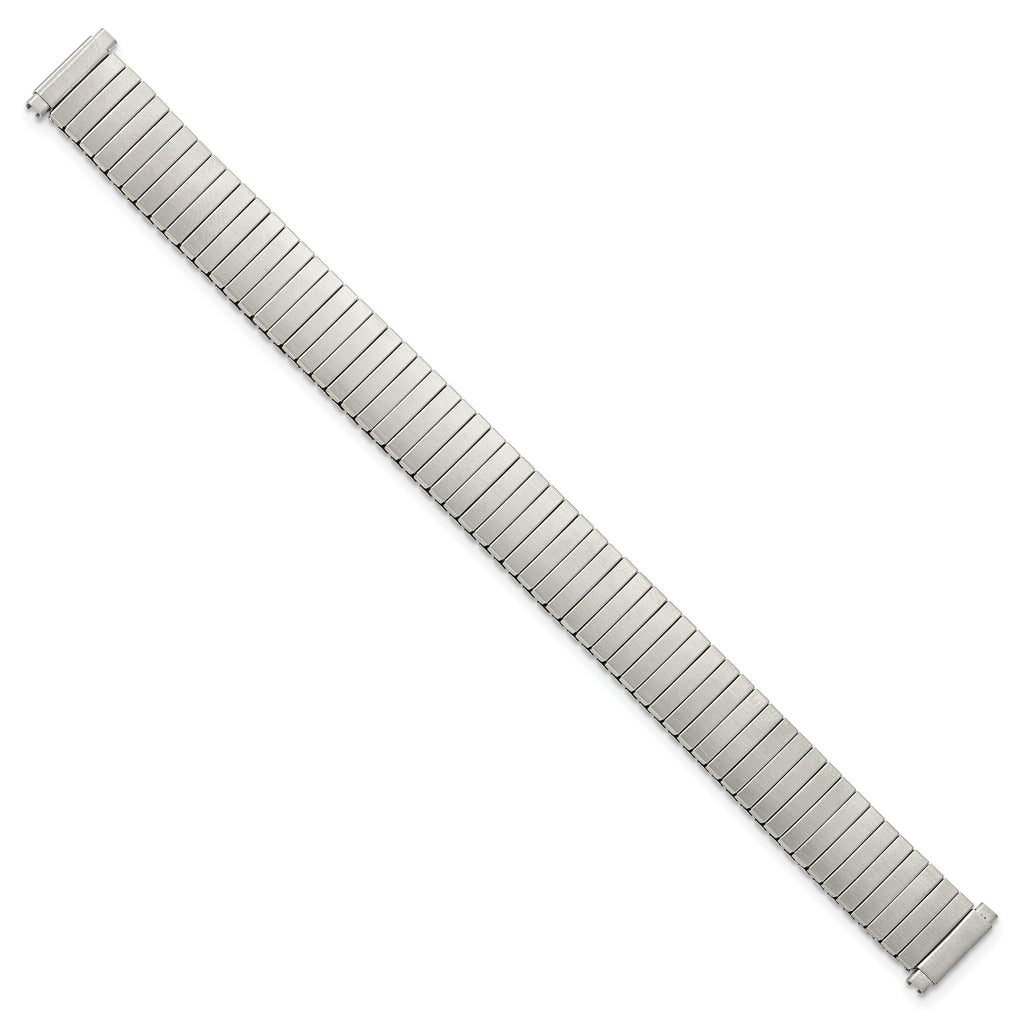 Ladies Thin-Flexo Watch Band in Silver-Tone Stainless Steel