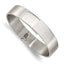 Stainless Steel Brushed and Polished 13mm Hinged Bangle Bracelet for Women