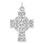 Unisex 925 Sterling Silver Cross Pendant with Polished Antique Finish