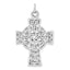 Unisex 925 Sterling Silver Cross Pendant with Polished Antique Finish