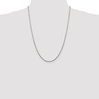 Diamond-Cut Round Box Chain Necklace in Sterling Silver