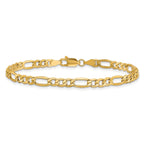 Figaro Chain Necklace in 10K Yellow Gold, 4.2mm