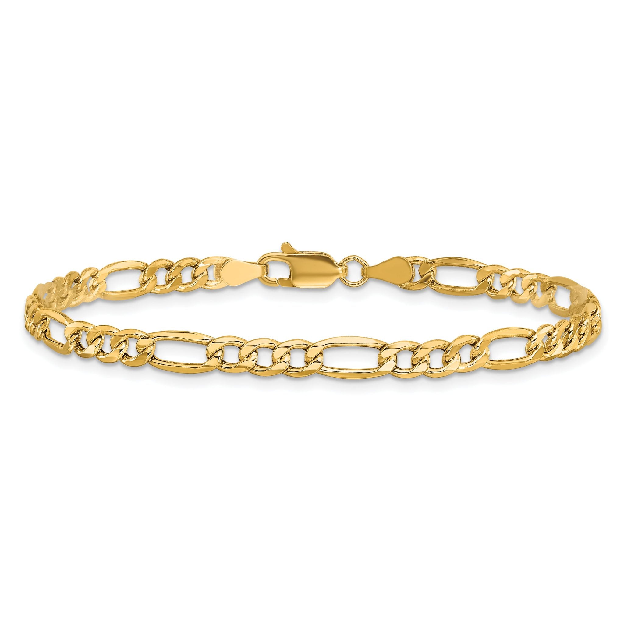 Figaro Chain Necklace in 10K Yellow Gold, 4.2mm