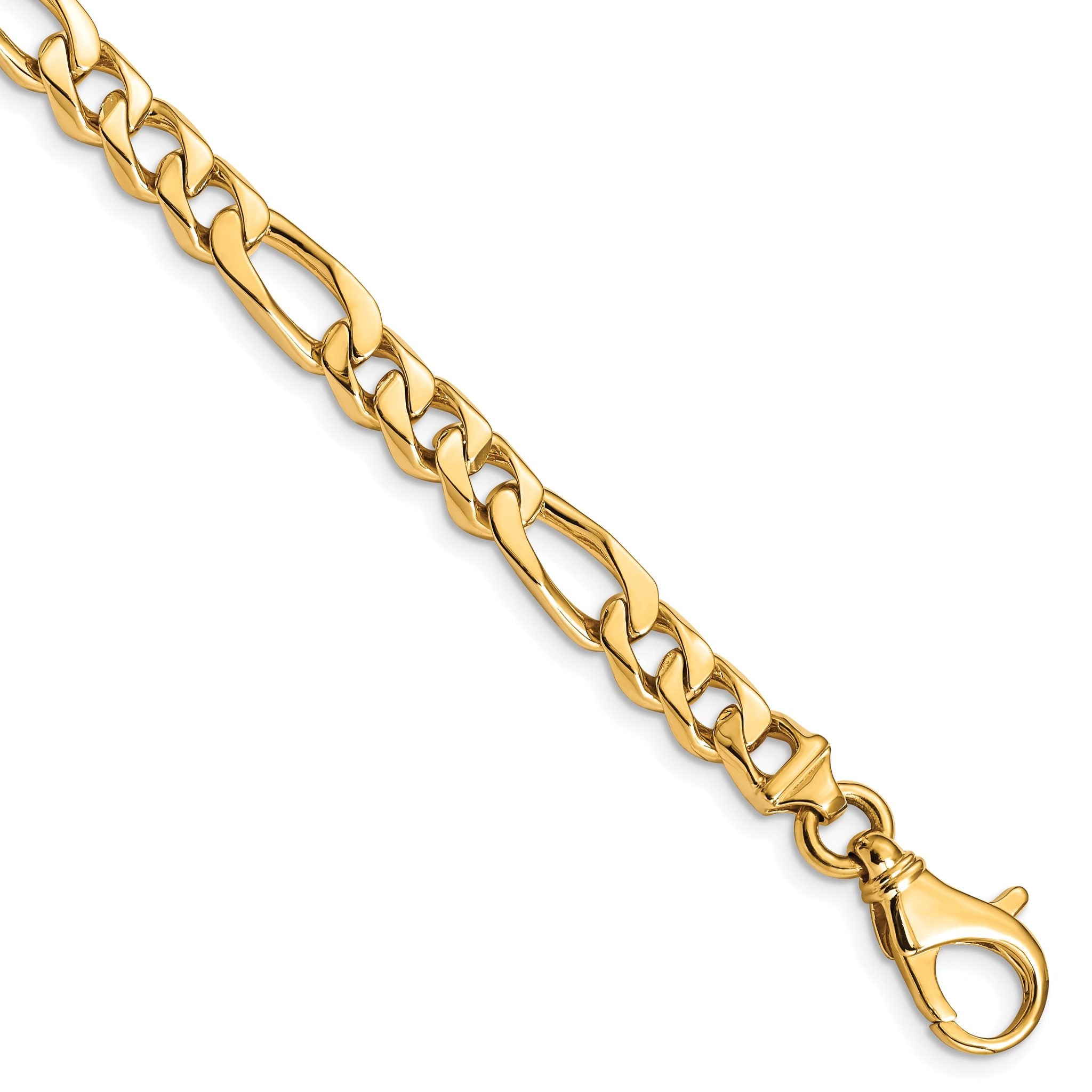 14K Yellow Gold Fancy Chain Necklace 6.5mm