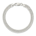 Sterling Silver Polished Fancy Link Bracelet
