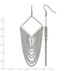 Stainless Steel Polished Drop Dangle Earrings for Women