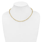 14K Polished Fancy Link Necklace