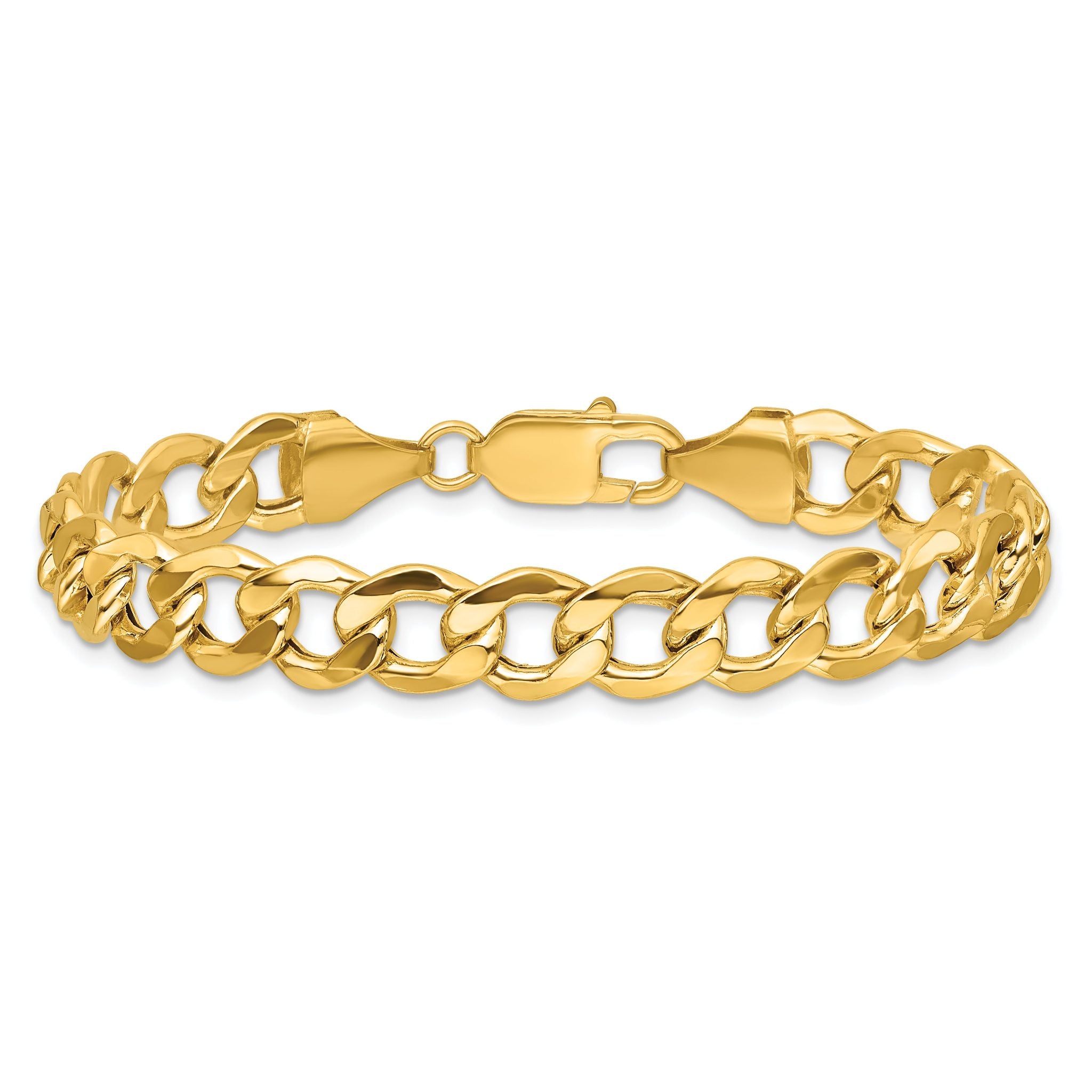 Curb Chain Necklace in 14K Yellow Gold, 9mm