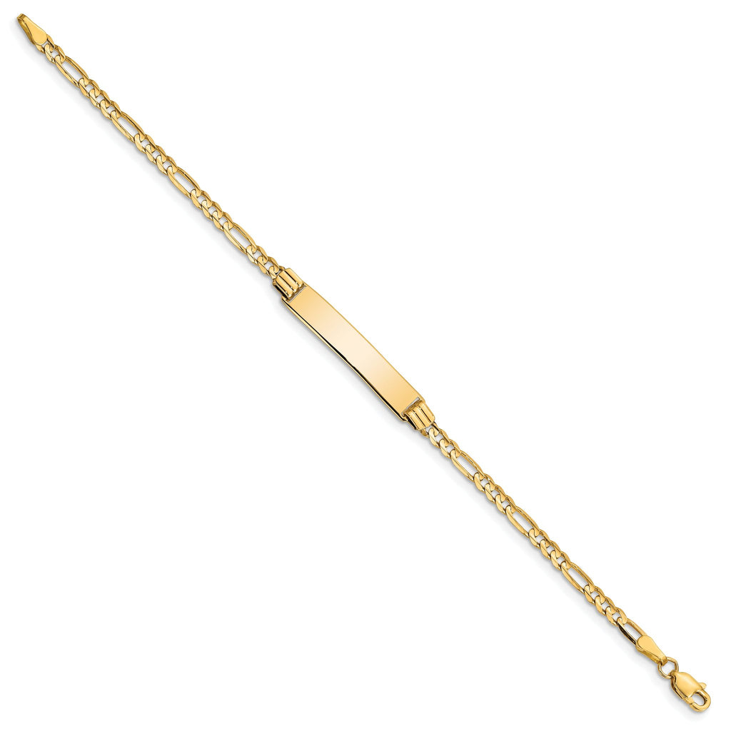 10k Figaro Link ID Bracelet