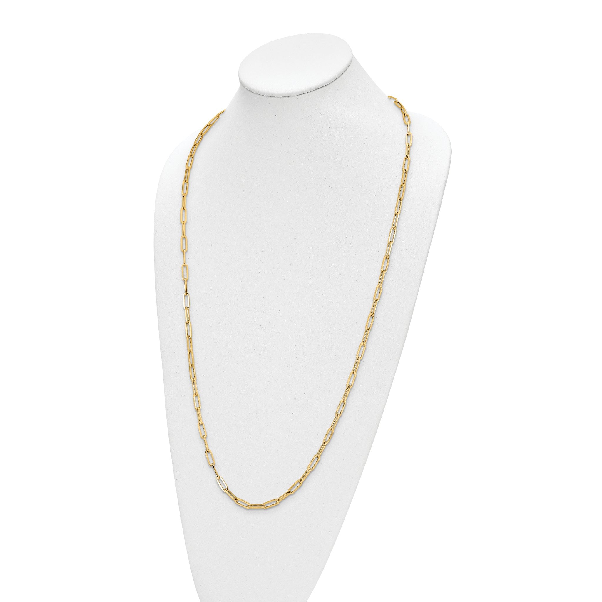 Fancy Link Necklace in 14K Yellow Gold Secondary image