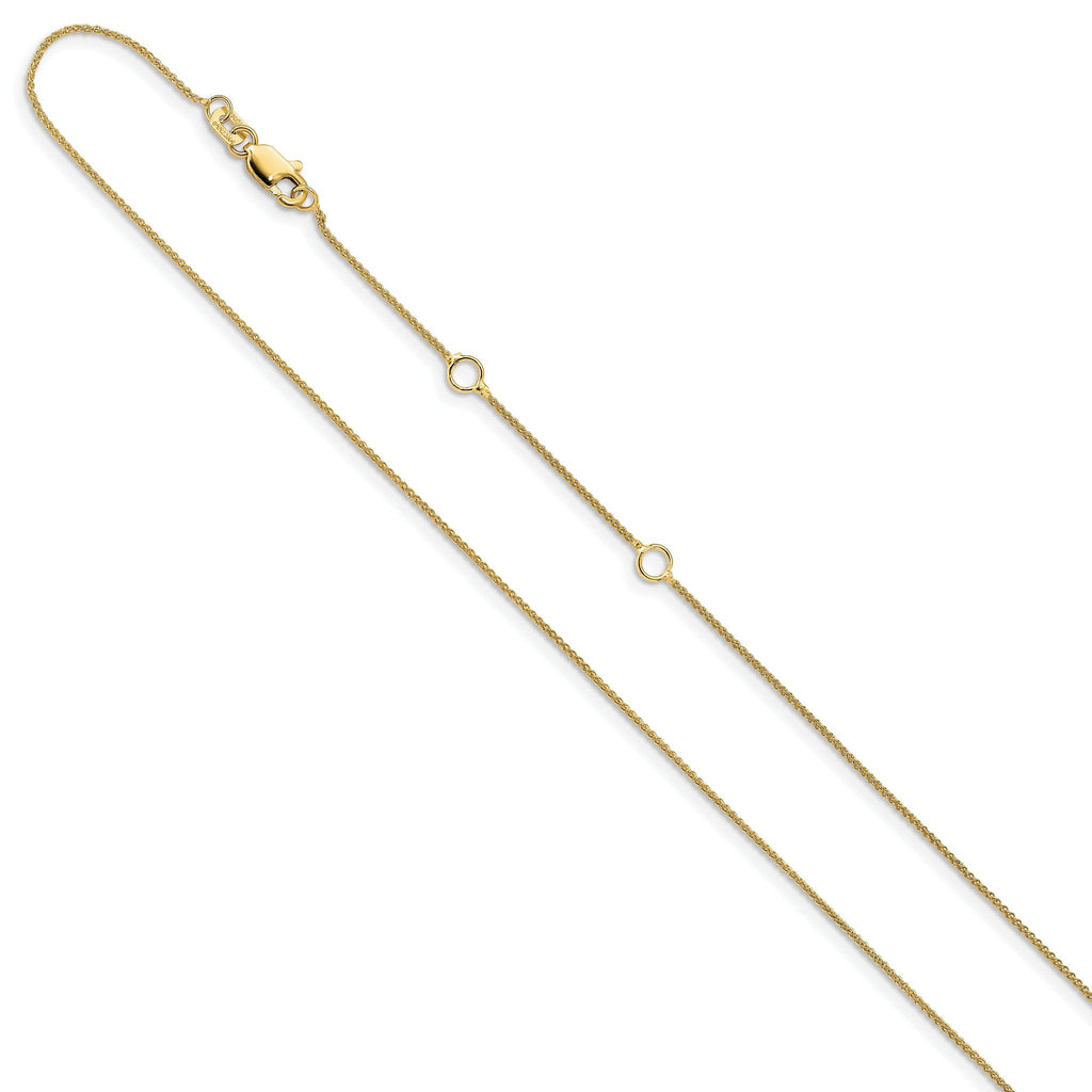 0.8mm 10K Yellow Gold Baby Spiga Chain