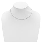 SS Rh-plated 1.5mm Box 1in+1in Adjustable Chain
