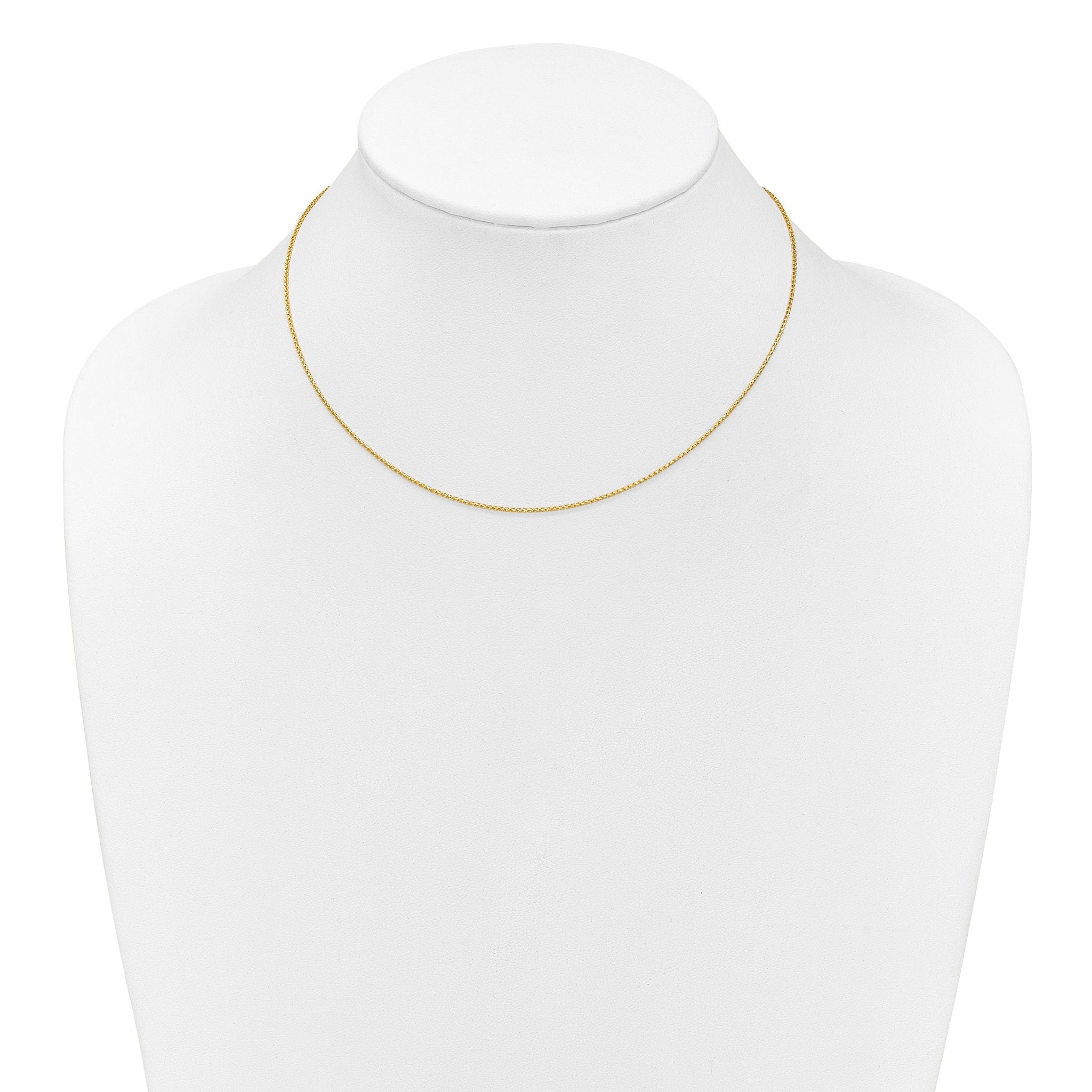 1.0mm 10K Yellow Gold D/C Open Franco Chain Secondary image