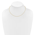 1.0mm 10K Yellow Gold D/C Open Franco Chain