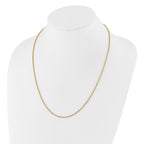 Sterling Silver Gold-plated Adjustable 1.6mm Spiga Chain