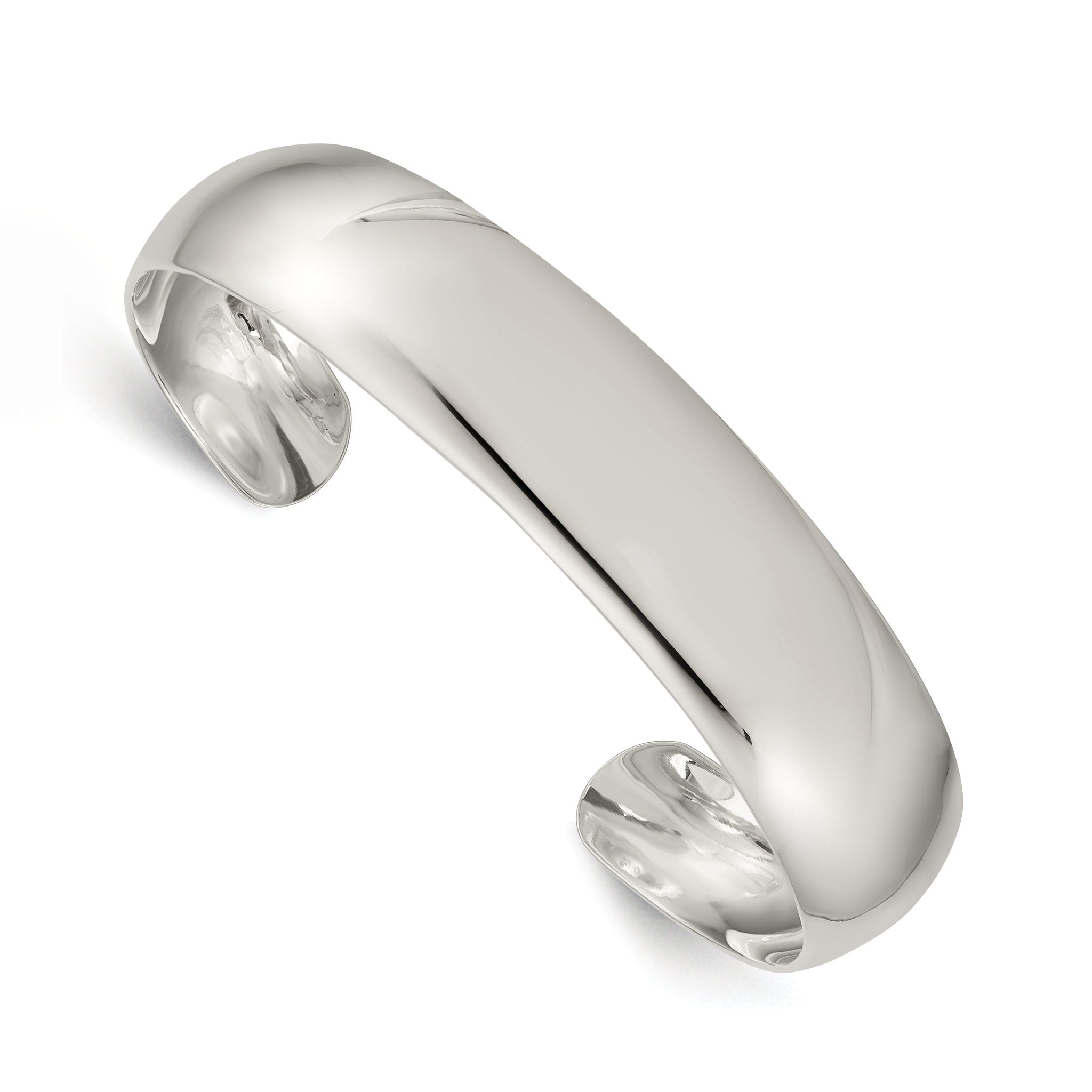 Sterling Silver 14mm Cuff Bangle Main image