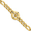Stainless Steel Polished Yellow IP-plated Compass Bracelet for Men