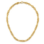 14K Polished Fancy Link Necklace