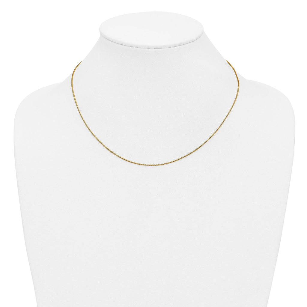 14K Gold Filled Snake Chain Necklace in 1.0mm Width