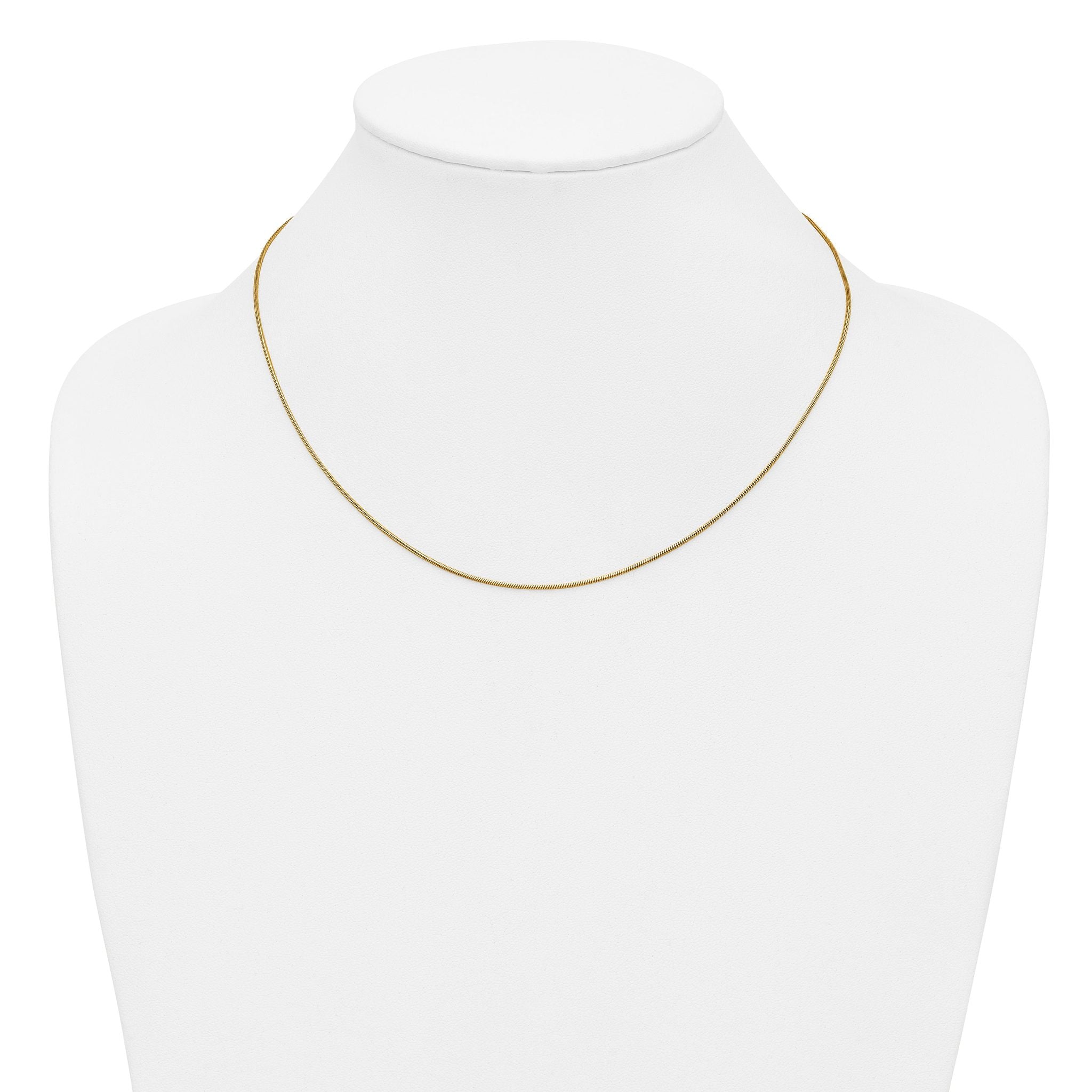 14K Gold Filled Snake Chain Necklace in 1.0mm Width