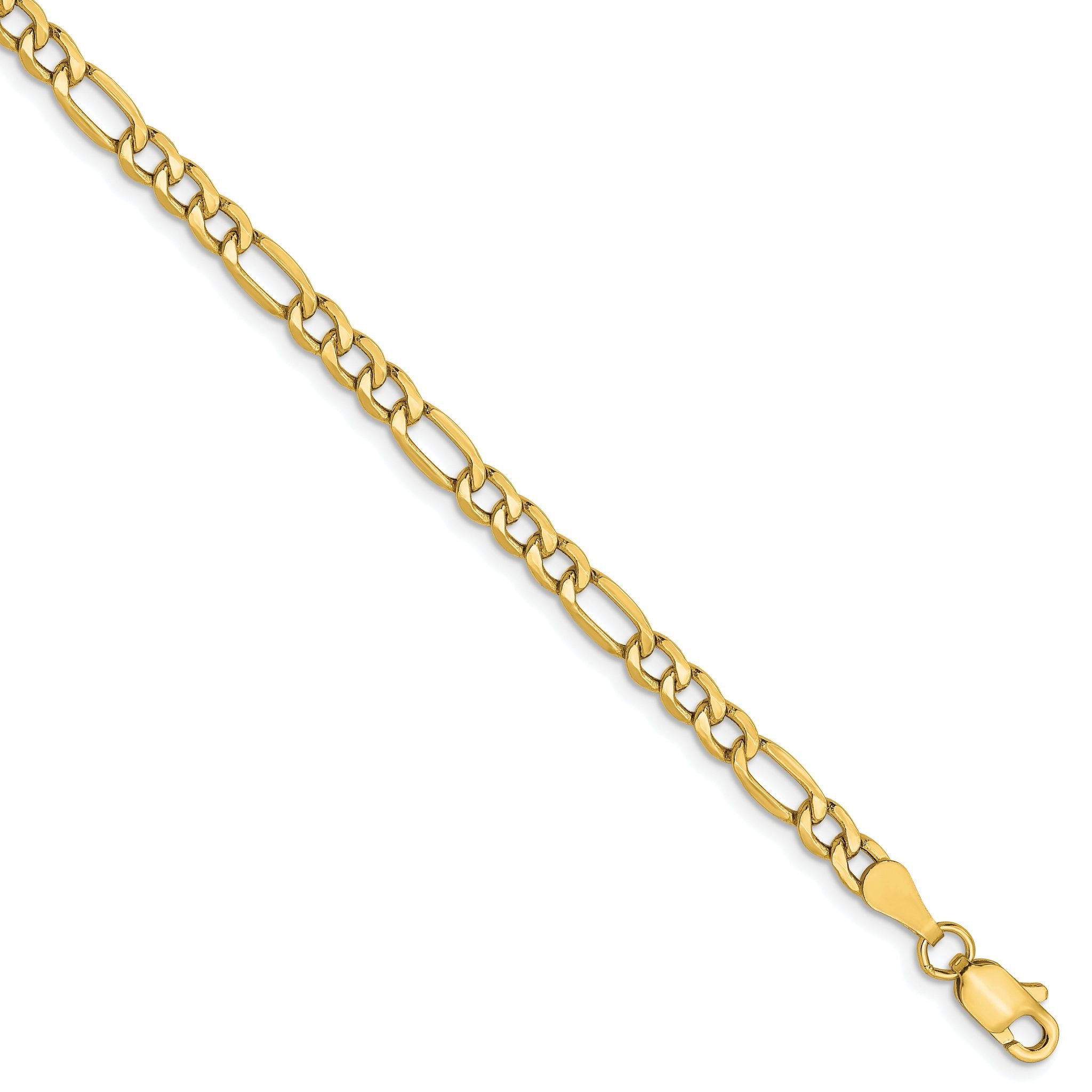 10K 3.5mm Semi-Solid Figaro Chain Main image